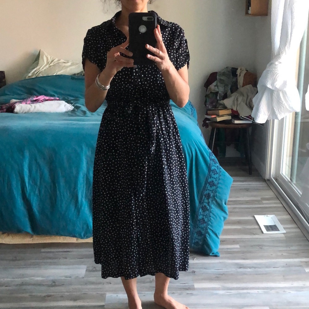 Midi dress with loop belt, The Good Jane